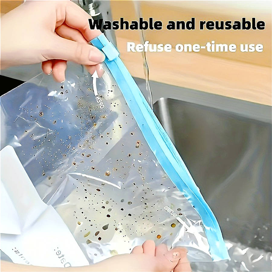 Food Storage Bags Color 4 Large  5 Medium  4 Small  13 Pieces