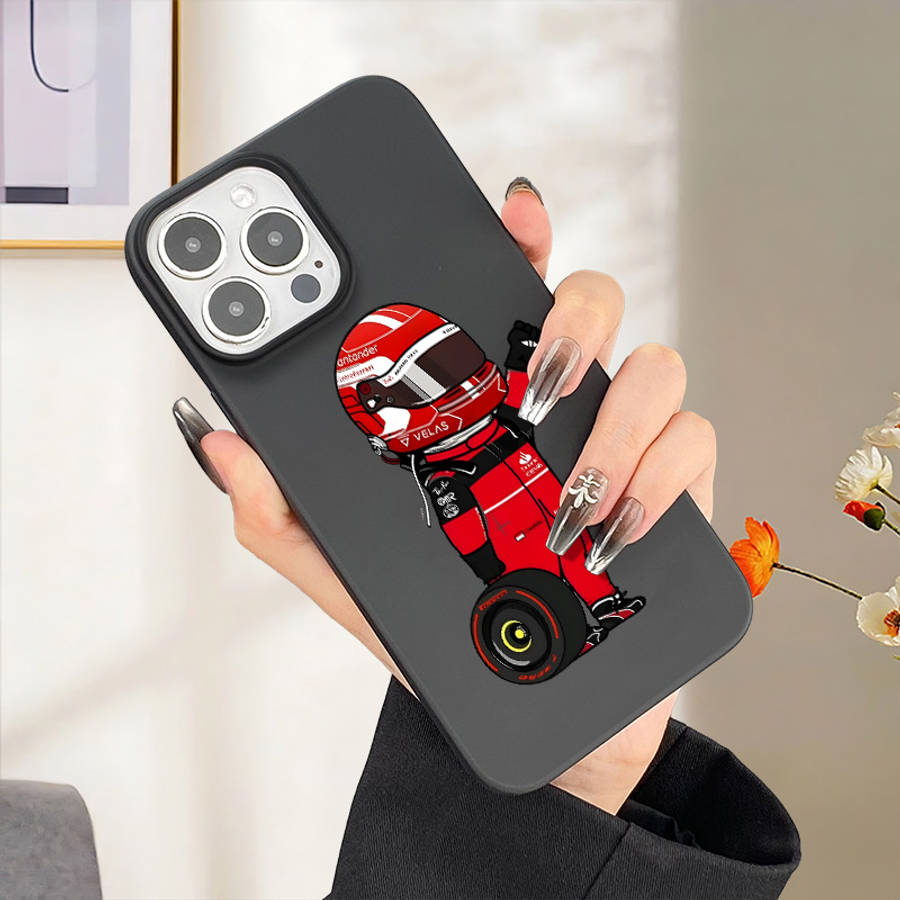 1Pc Black For iPhone 12 Pro Max Sports Car Men Phone Case