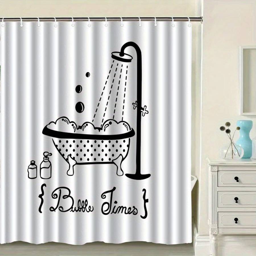 Waterproof Shower Curtain Color Polychrome Size 150X180 149.99Cm*180.01Cm