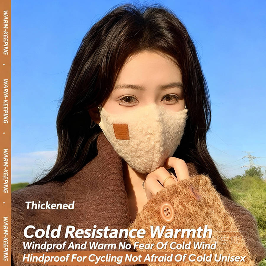 Face Masks Color Soft WhiteStylish and versatile fleecelined for warmth
