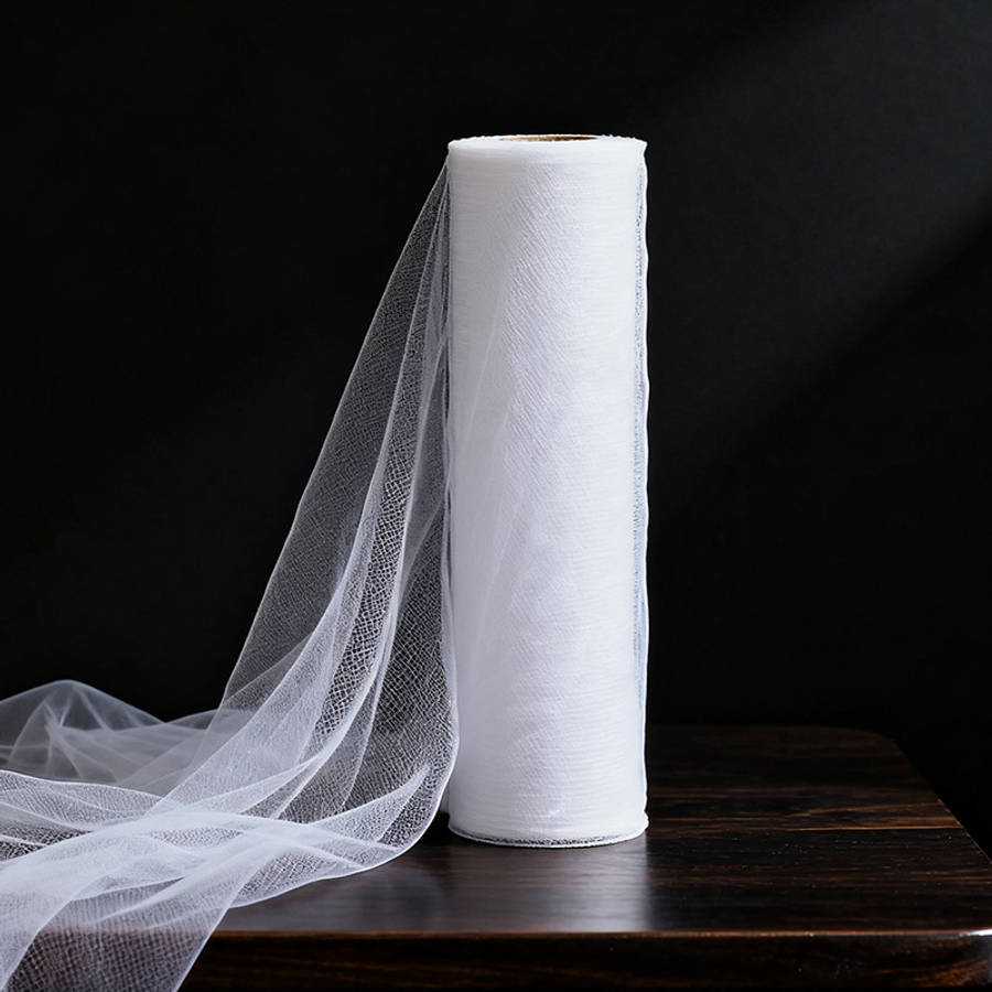 Wedding Supplies Color White Mesh Size 75*9000Cm 29.5*3543In