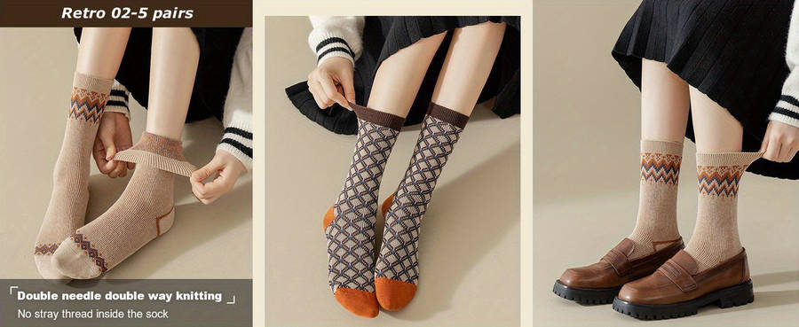 Women S Socks Color 5Pairs Mixed Colors Size Onesize
