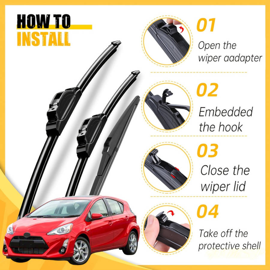 Windshield Wipers Model For Toyota Prius C 2012 2019