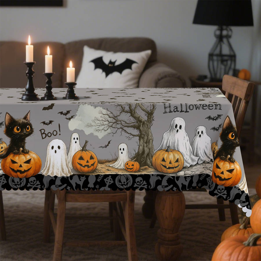 Halloween tablecloth decoration size Round 60inch or 152cm
