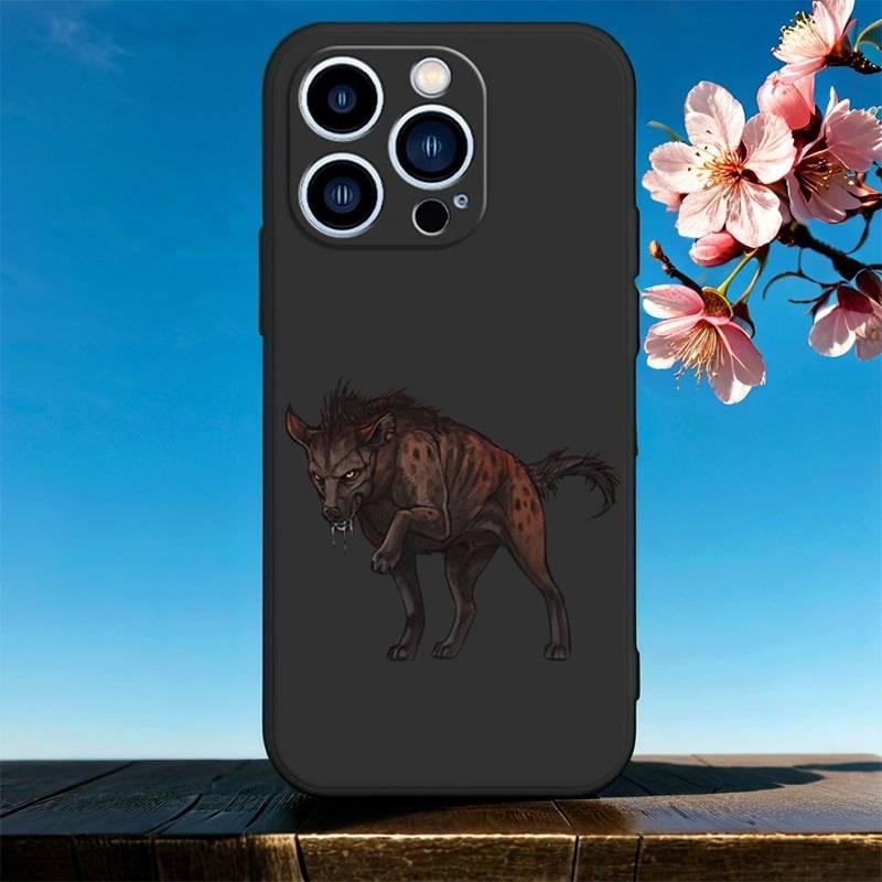 1Pc Blue For iPhone 7 8 SE2 SE3 African Wild Dog Phone Case