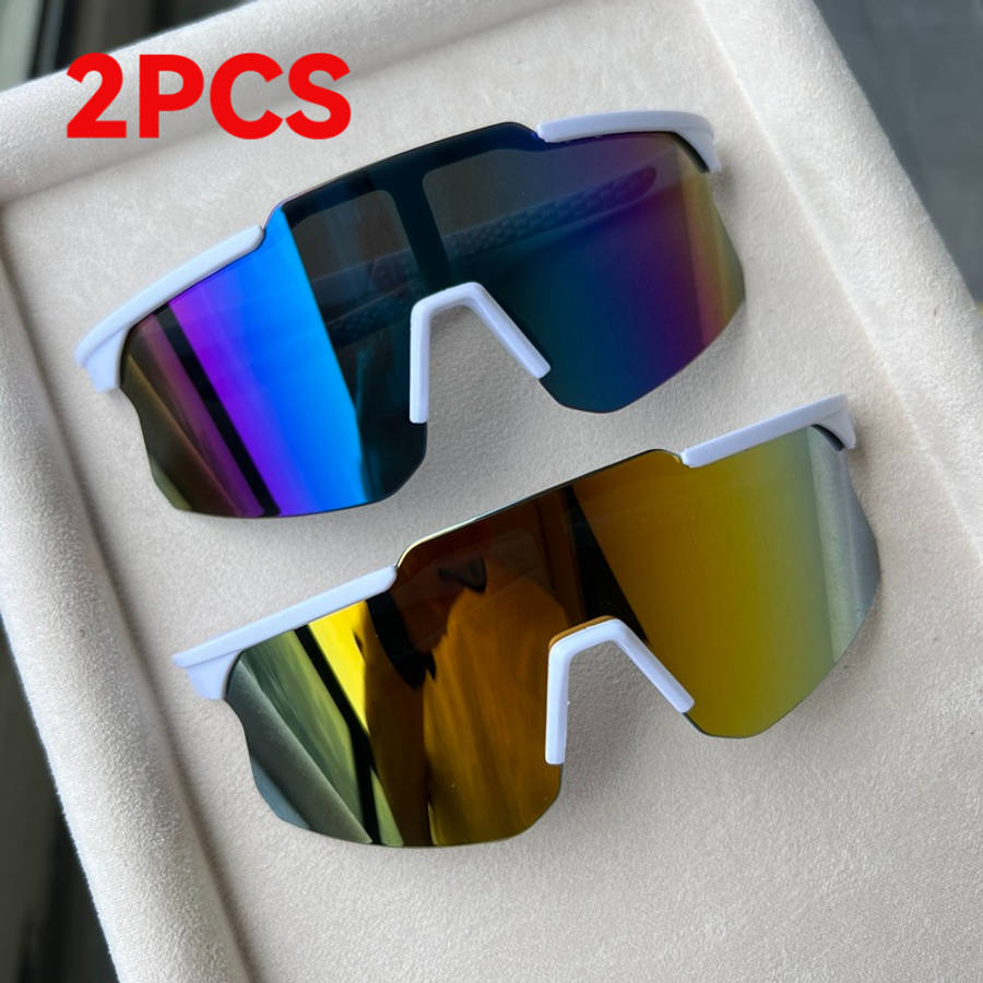 Cycling Glasses Color White Frame Blue Mercury  Black Frame Mercury