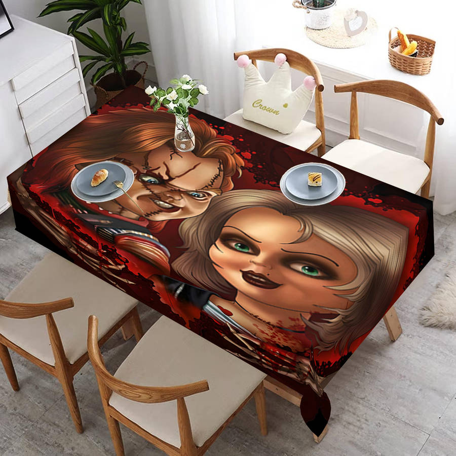 Halloween tablecloth decoration size 140 x 180cm or 55.11 x 70.86inch