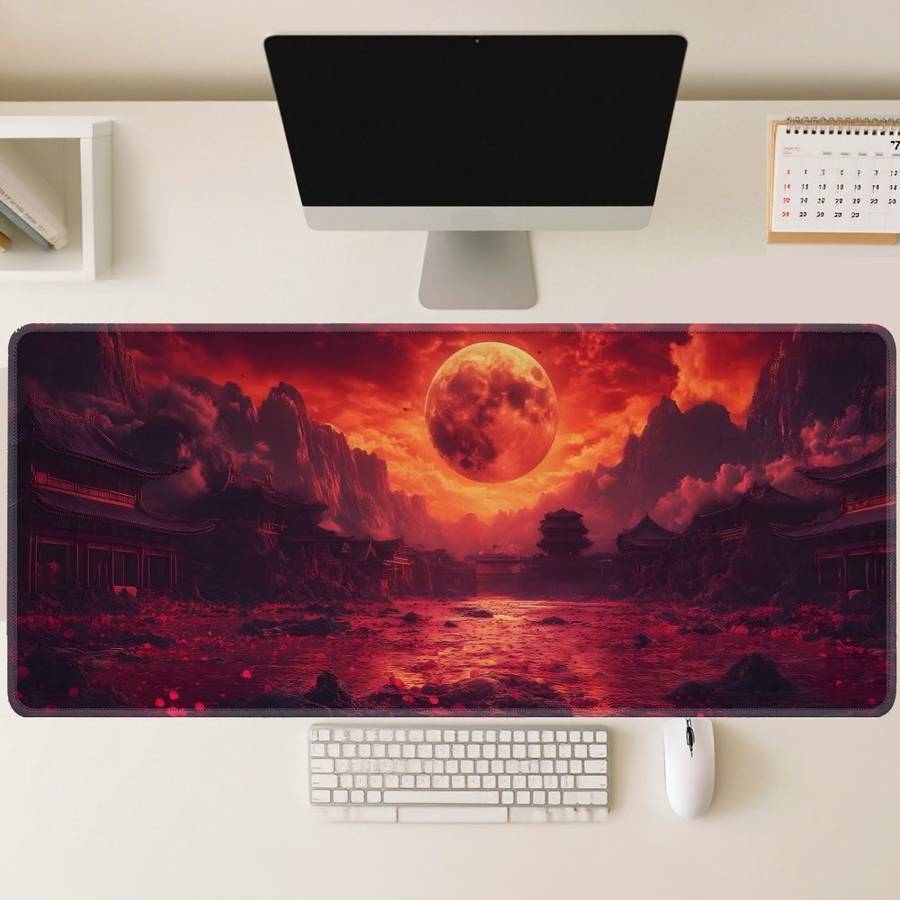 UltraSmooth Waterproof Large Gaming Mouse Compatible Laptop For Pro Gaming Red