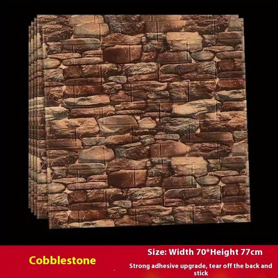 24PCS Premium Removable Purple Glass Brick Wall Stickers Waterproof Amp Home