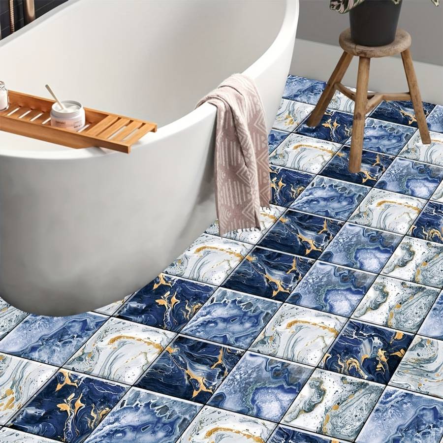 Self Adhesive Floor Stickers 10Pcs * 14.99Cm * 14.99Cm