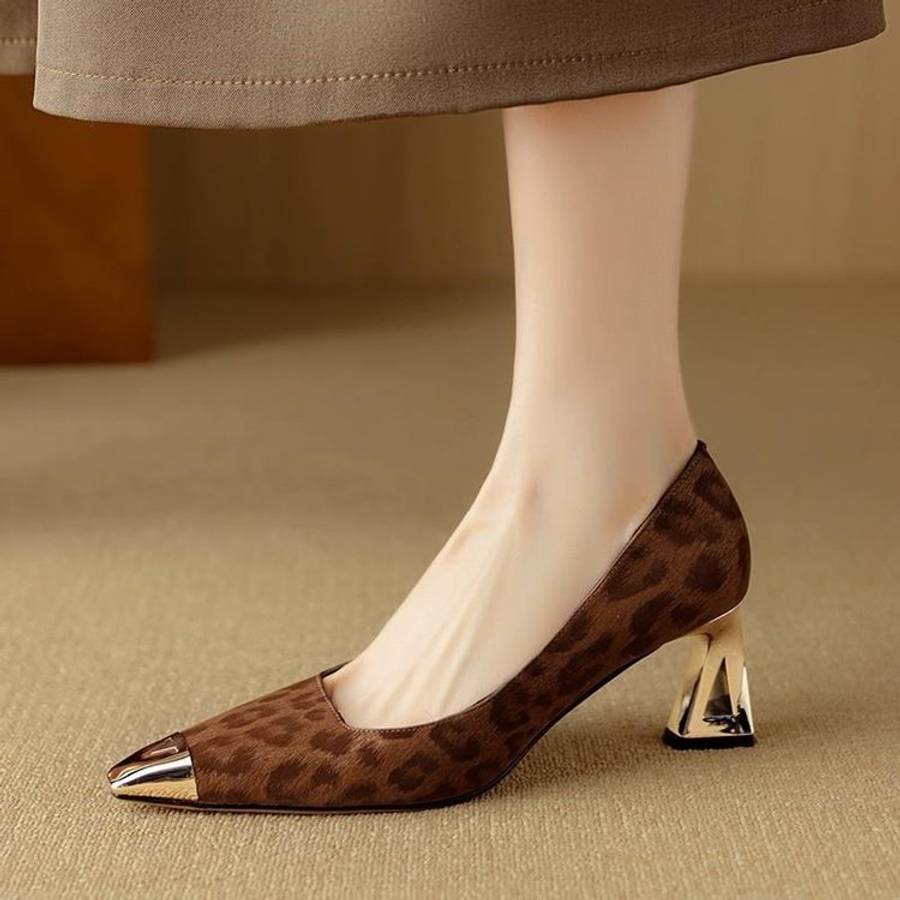 Women S High Heels Color Brown Sizeuk 2.5