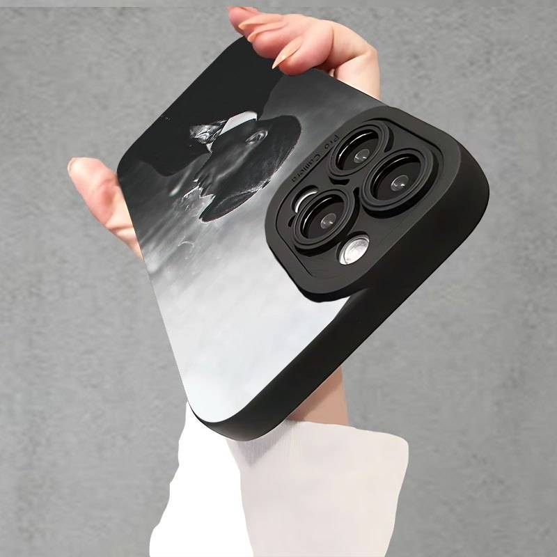 1Pc Black For iPhone 16 Pro Max Phone Case Phone Cover