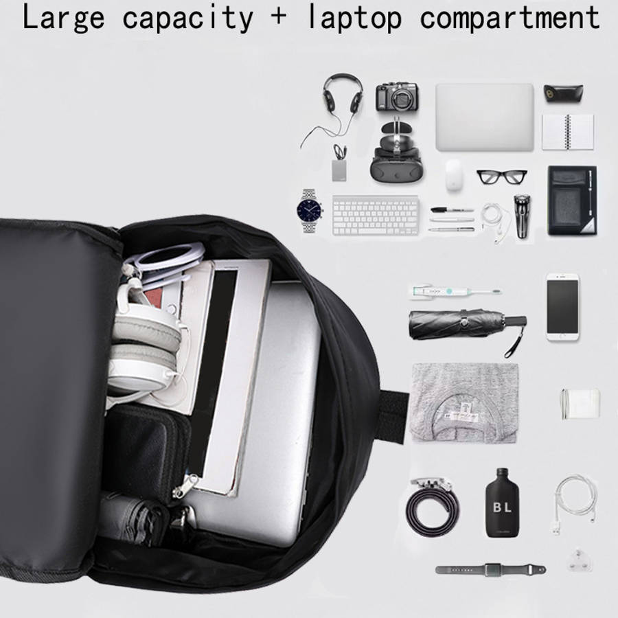 Men S Backpack Bj9906 Black