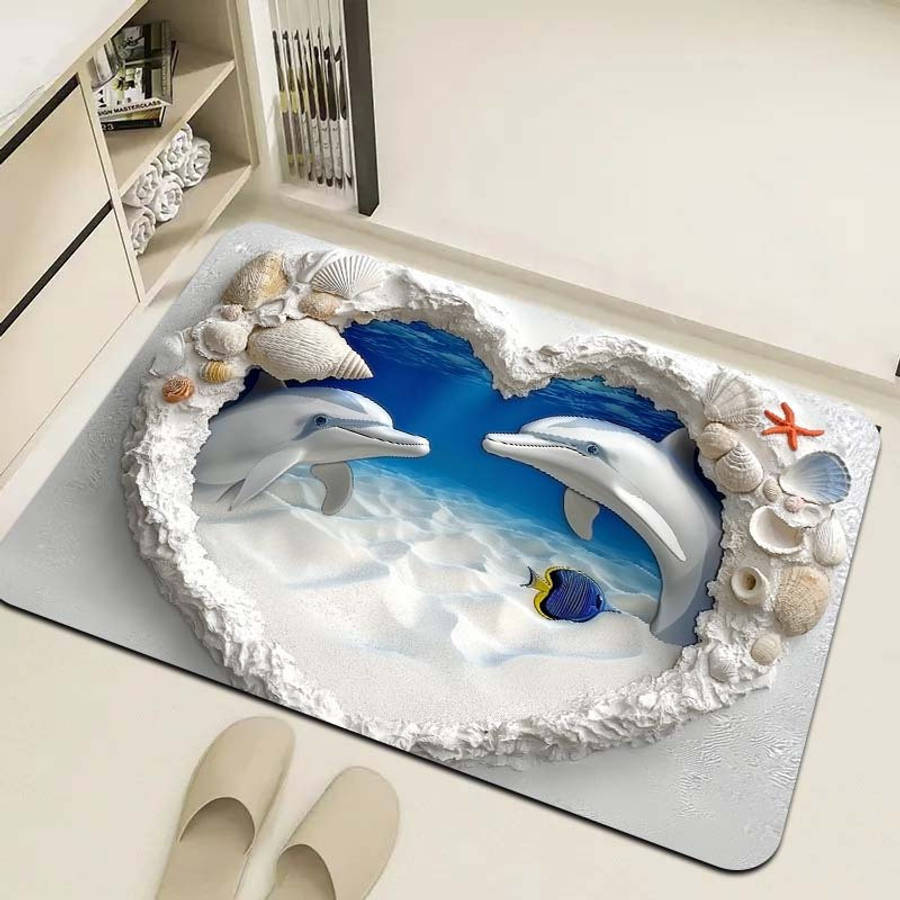 Floor Mats Color Blue Size 15.7X23.62Inch 40X60Cm