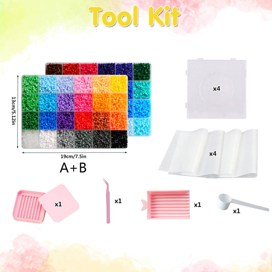 Perler Bead Set 48 Colors Box