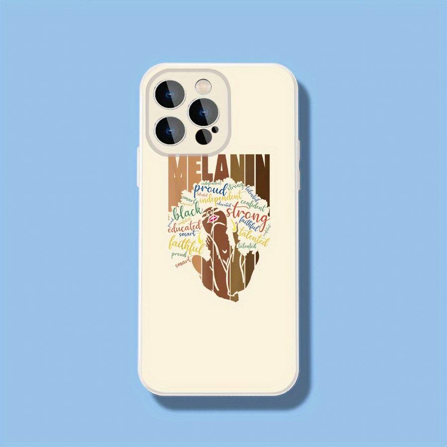 1Pc Black For iPhone 12 Empowered Melanin Phone Case