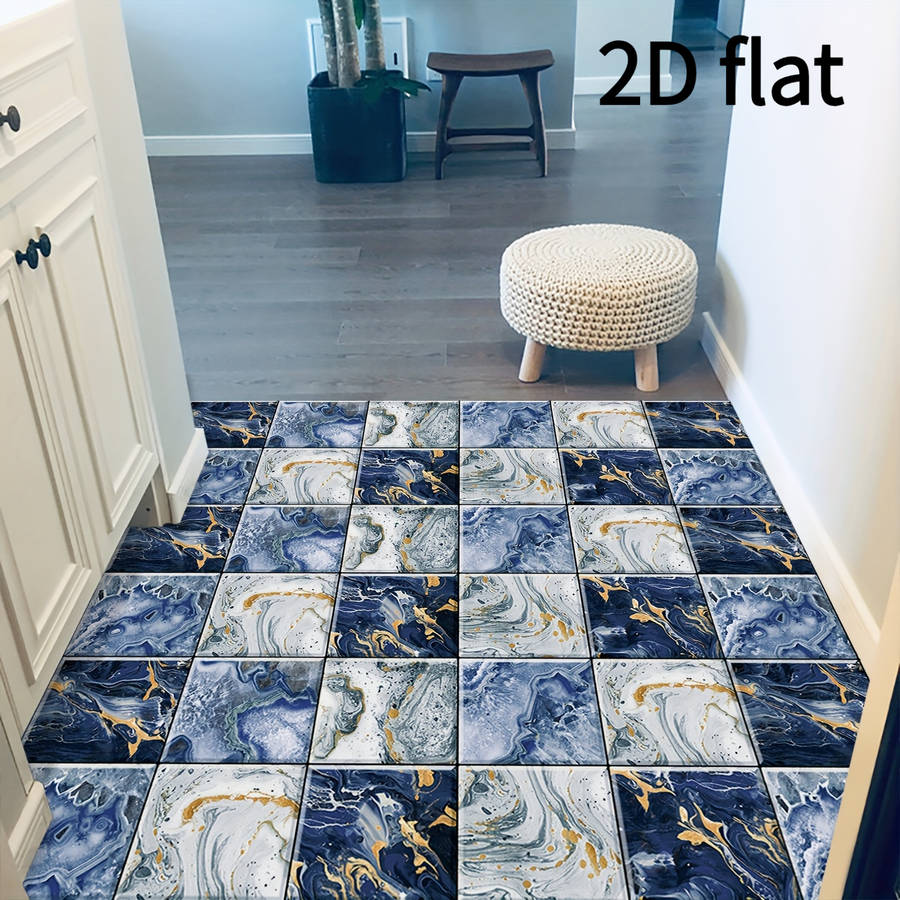 Self Adhesive Floor Stickers 10Pcs * 14.99Cm * 14.99Cm