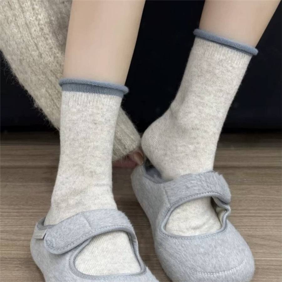 Women S Socks Color Beige Size 5 Pairs