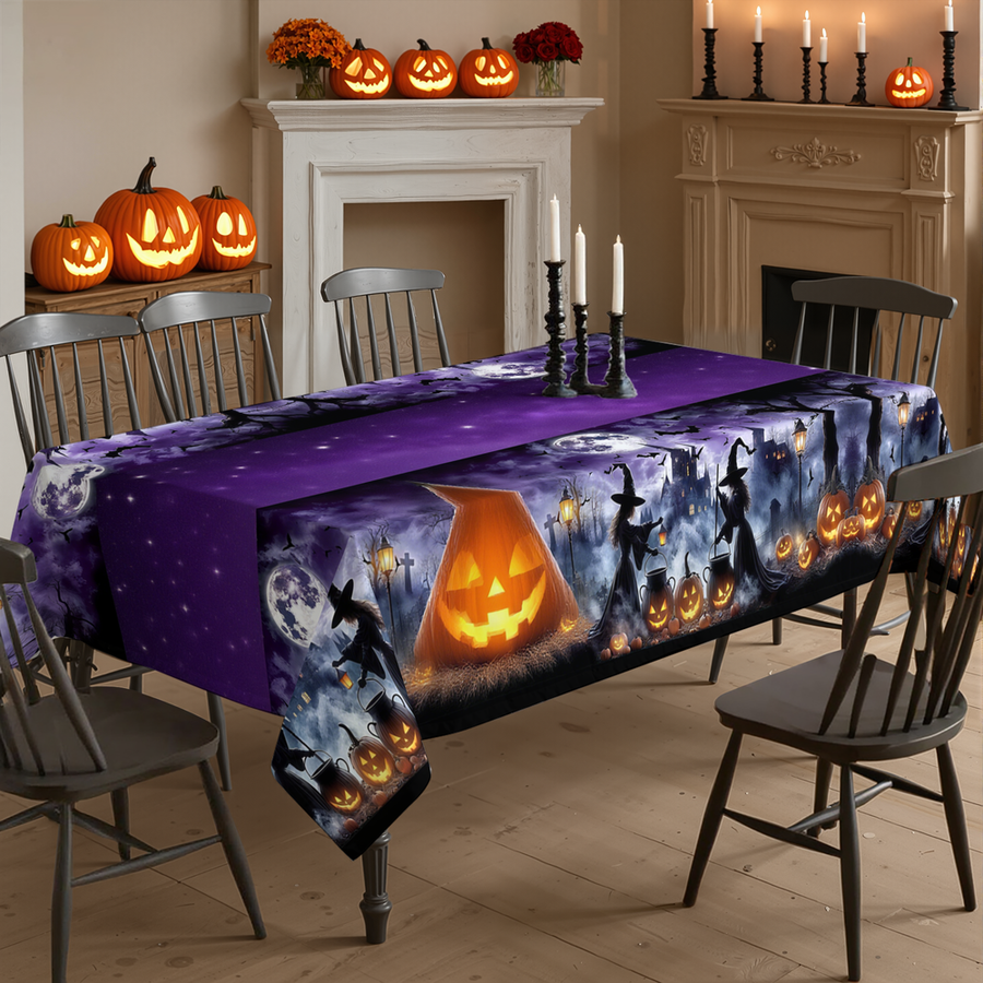 Halloween tablecloth decoration size 140 x 360cm or 55 x 141inch