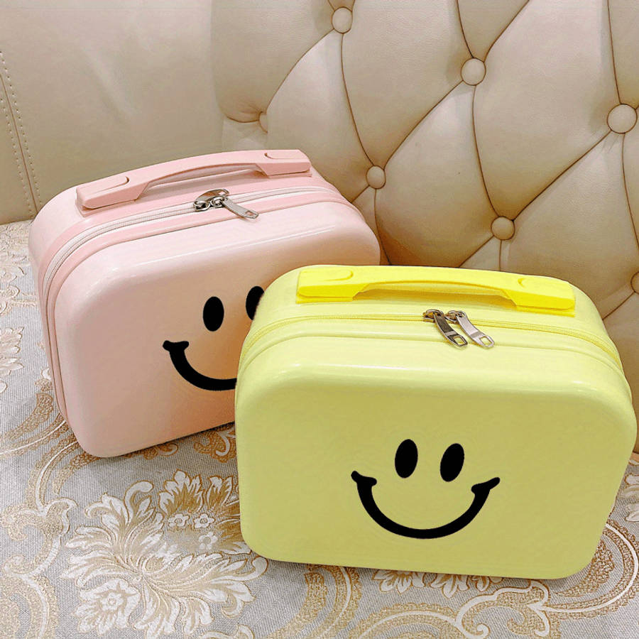Super Inch Portable Cosmetics Travel Bag Lightweight Suitcase Makeup Organizer W
