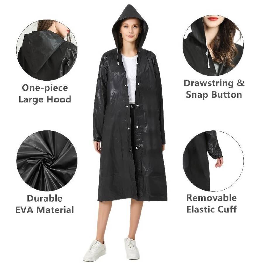 Raincoat Blackgrey Twopiece Set