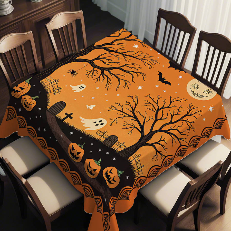 Halloween tablecloth decoration size 160cm x 160cm