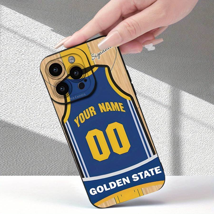 1Pc Black For iPhone 7 Plus 8 Plus Basketball Jersey Design Phone Case