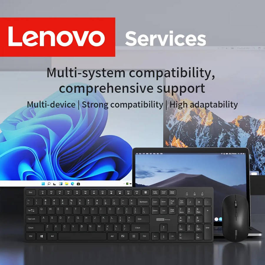 Ultra-Thin Wireless Keyboard And Mouse Set