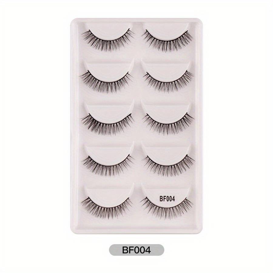 5 Pairs Natural False Eyelashes Color 5 Pairs Bf004 15mm