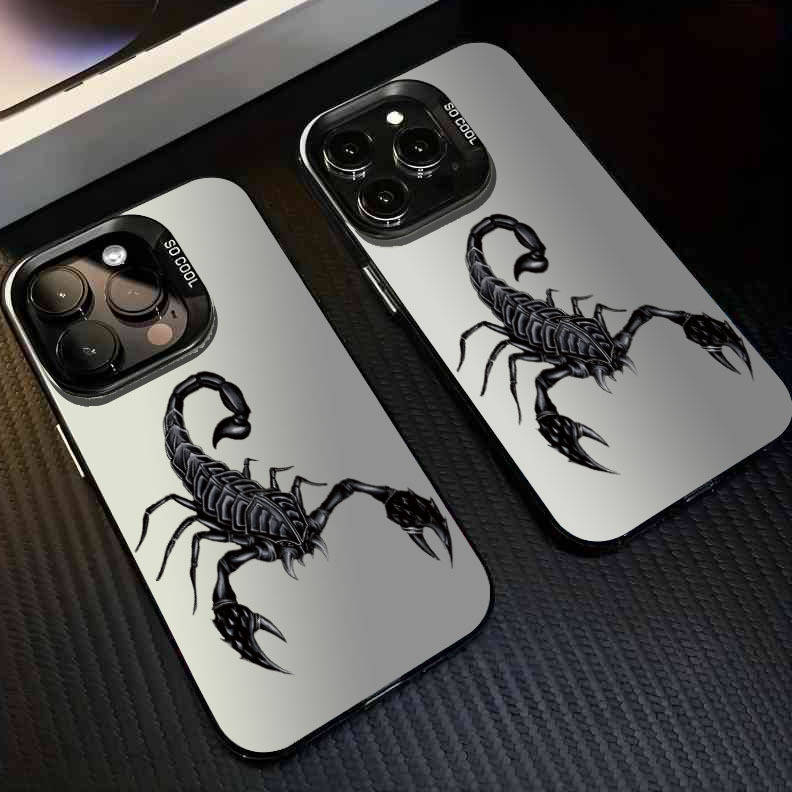 1Pc Black For iPhone X XS Toxic Tail Scorpion Phone Case