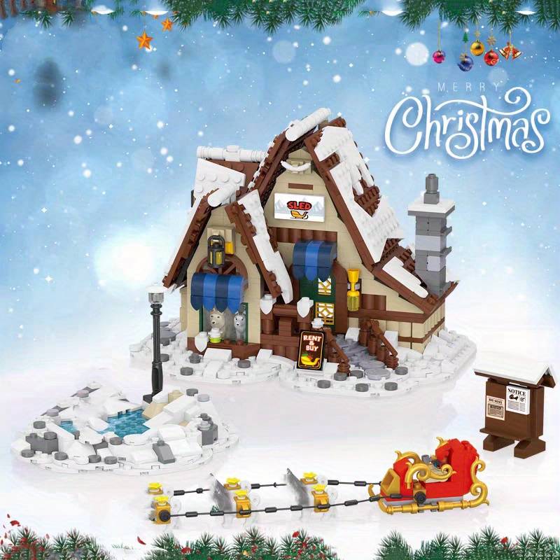 Building Toy Architectural Model Toy Set Size Santa S House