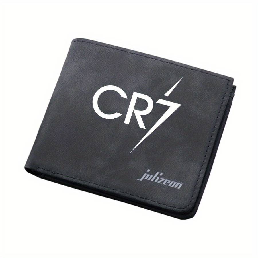 Cr7 Pattern Large Capacity Wallet Lightning Print Portable Card Holder Sports Style Artistic