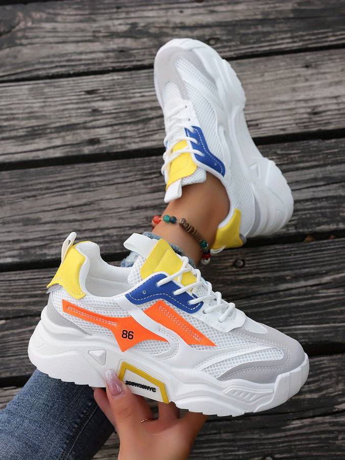 Women S Sneakers Color Blue And White Sizeuk 6