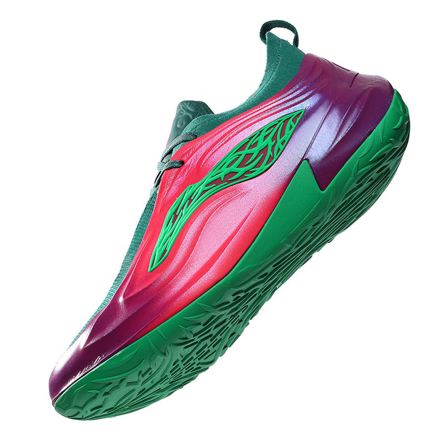 Sneakers Wine Red Green Size Uk 7