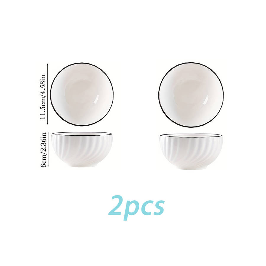 Bowl Color White Quantity2Pcs