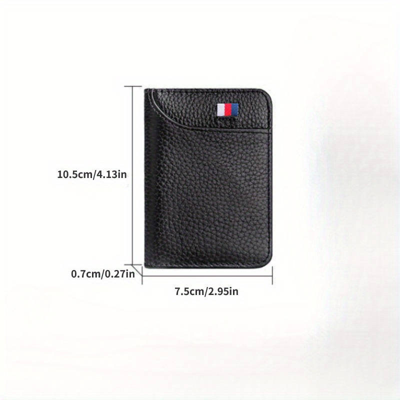 1pc High-quality universal card holder simple and fashionable design exquisite Faux Leat