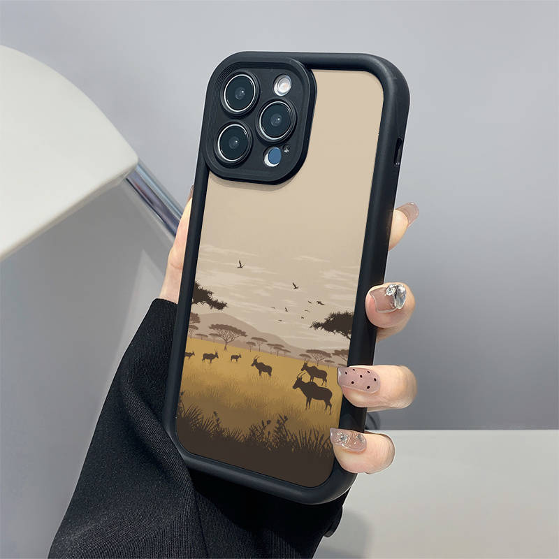 1Pc Mixed Color For iPhone XS Max African Savanna Wildlife Phone Case