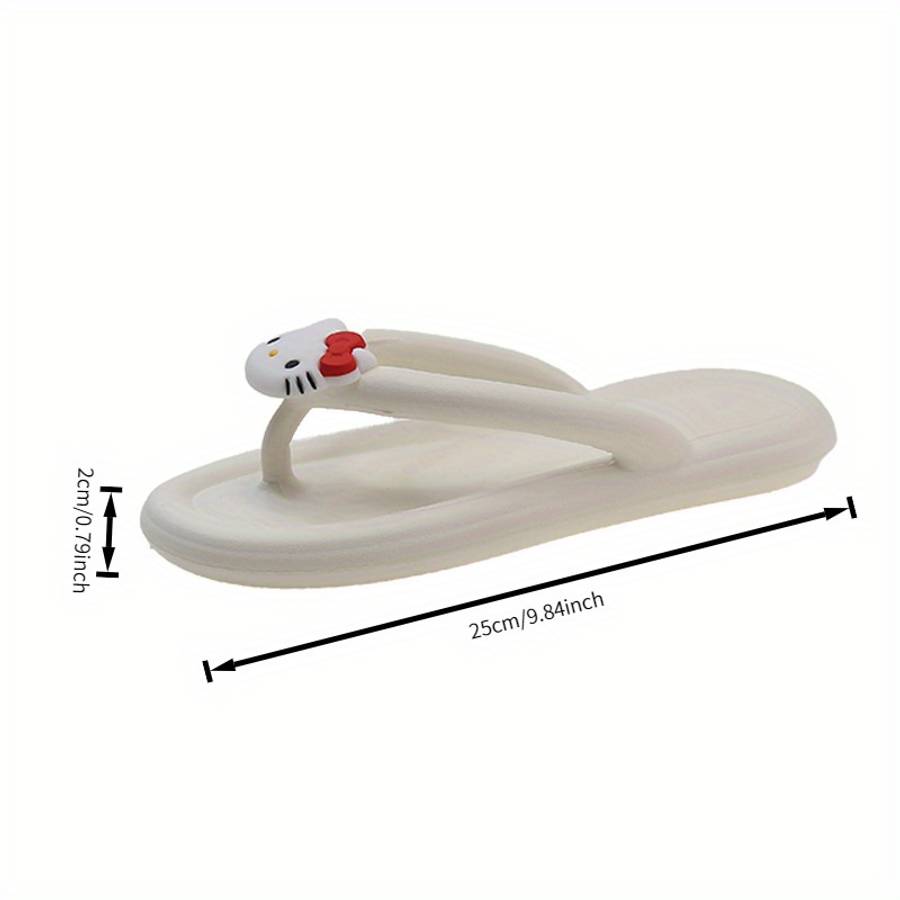 Ladies Summer Flip Flops White Uk 6