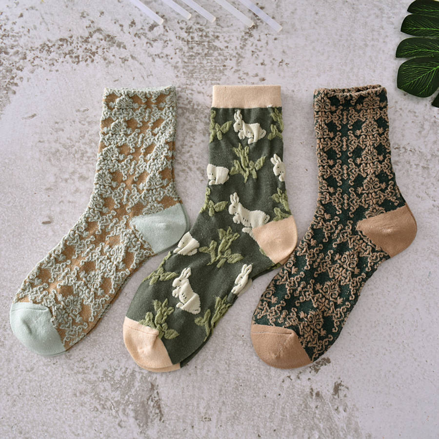 Women S Socks Color 5 Pairs Of Combo Sets Size Asian Onesize