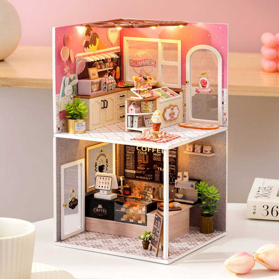 3D Model Desktop Ornaments Color H021 Leisurely Coffee Shop
