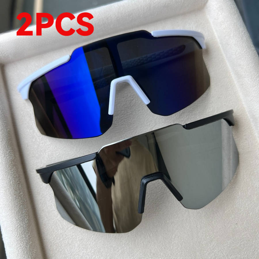 Cycling Glasses Color White Frame Blue Mercury  Black Frame Mercury