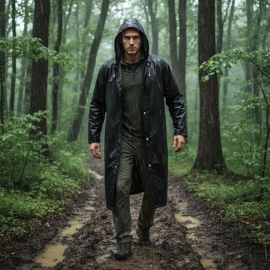 Raincoat Standard Size Universally Applicable Style Men'S And Women'S Universal Windproof Ride