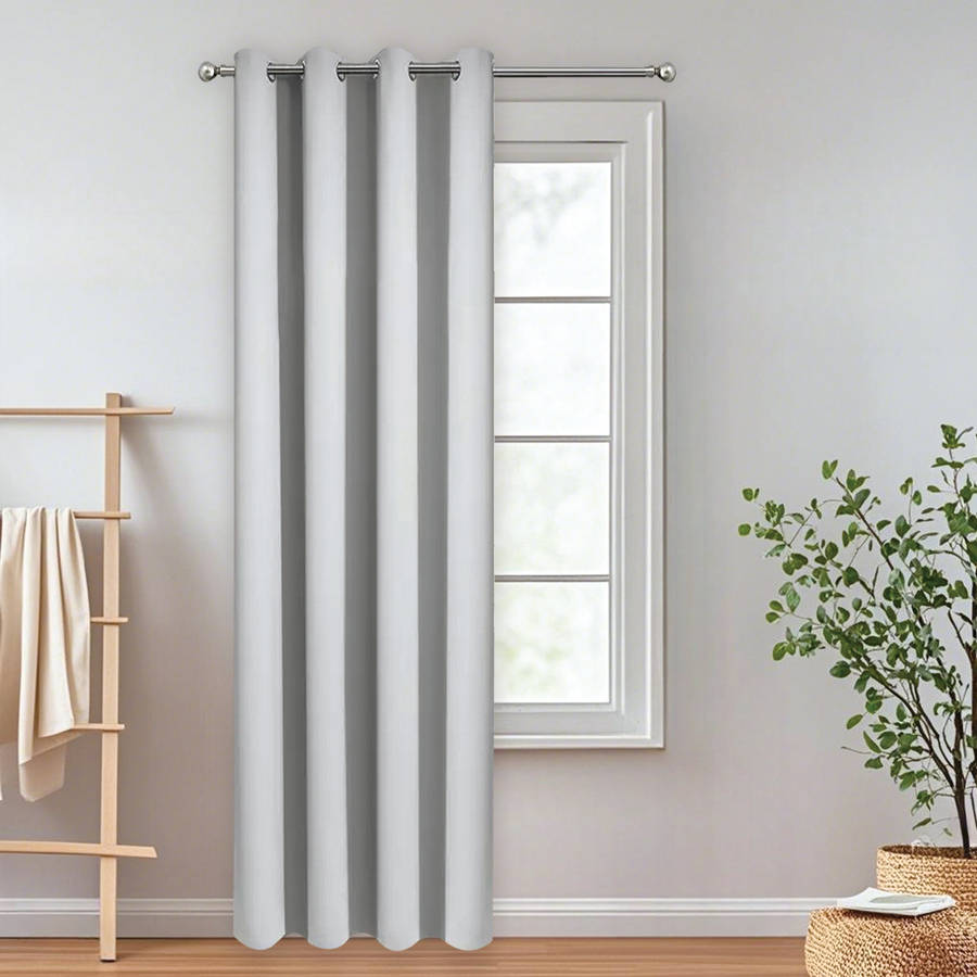 Door Curtain Color Grey Size132.08Cm*241.3Cm