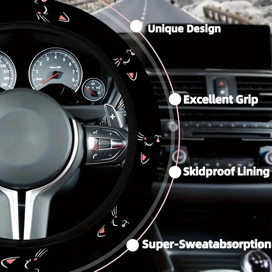 Car Steering Wheel Cover One Size