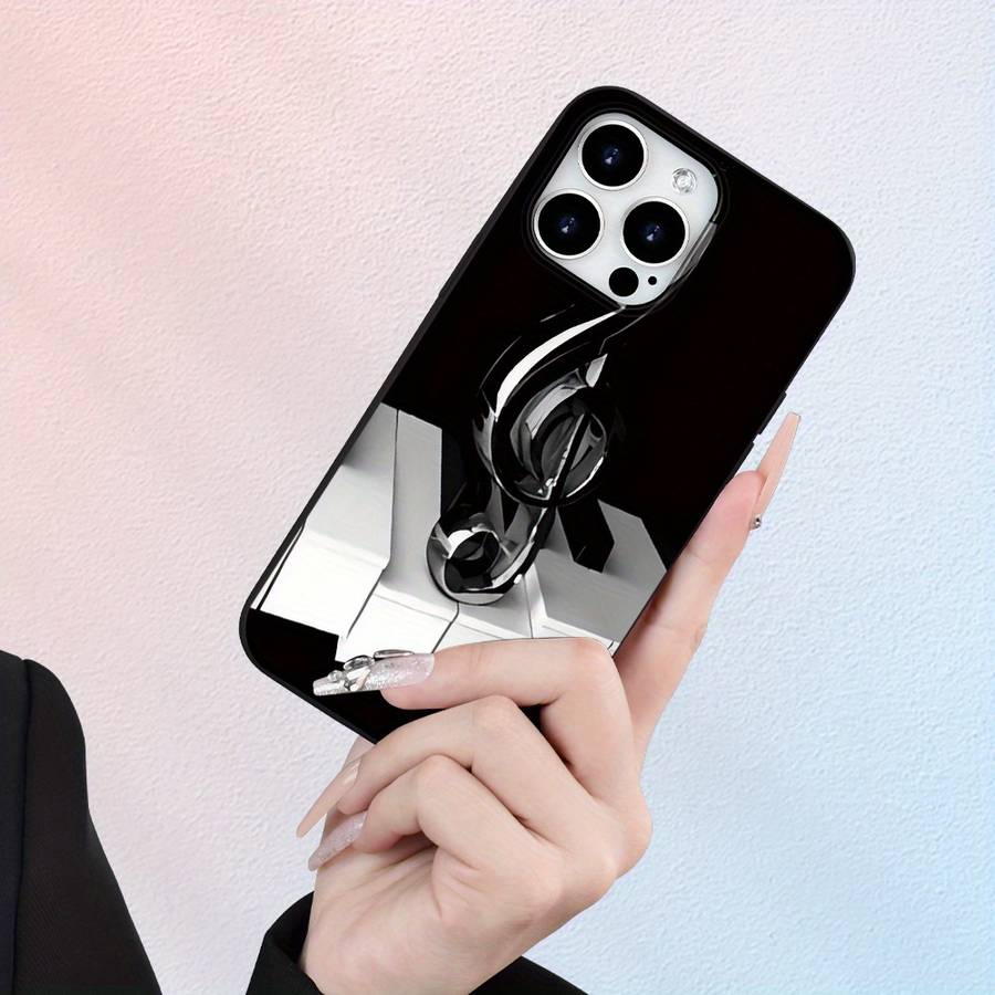 1Pc Black For iPhone 12 Mini Piano Music Symbol Phone Case