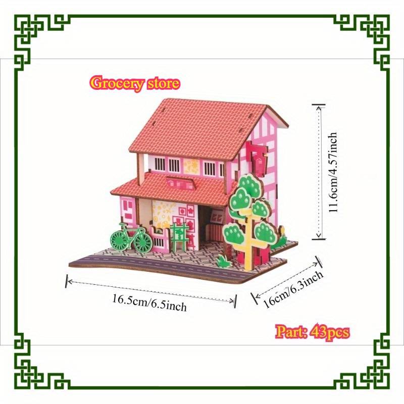 Building Toy Architectural Model Toy Set Color Th01 Tea Room