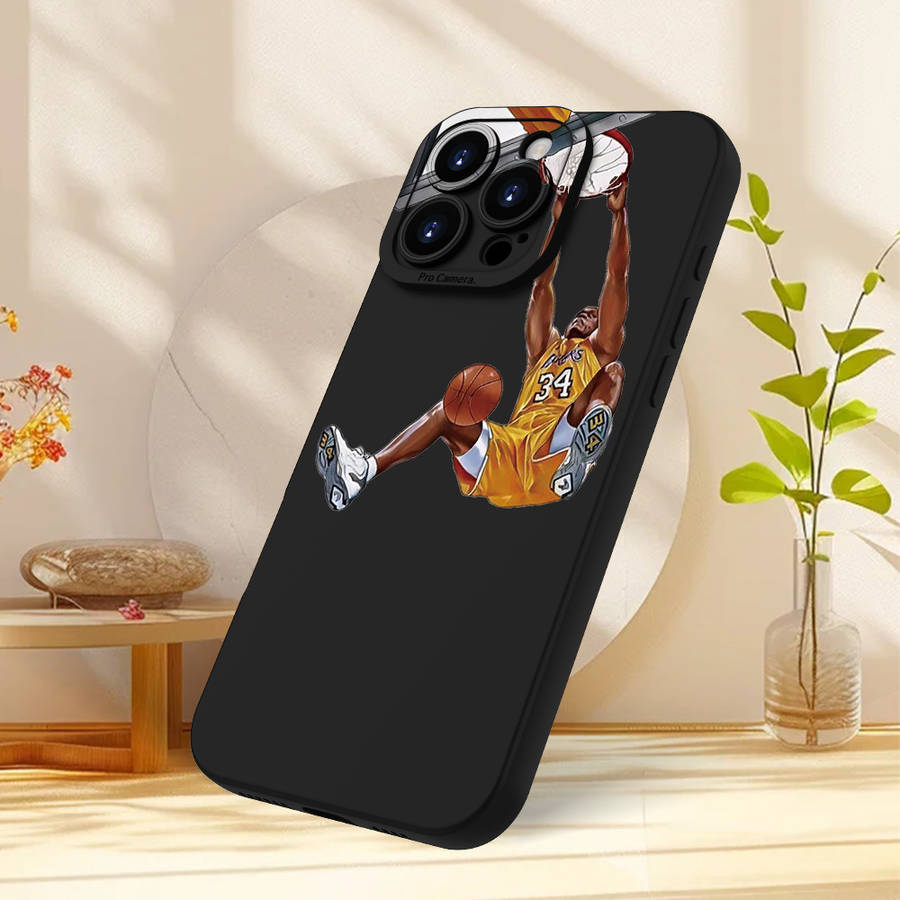 1Pc Black For iPhone 14 Pro Max Slam Dunk Design Phone Case