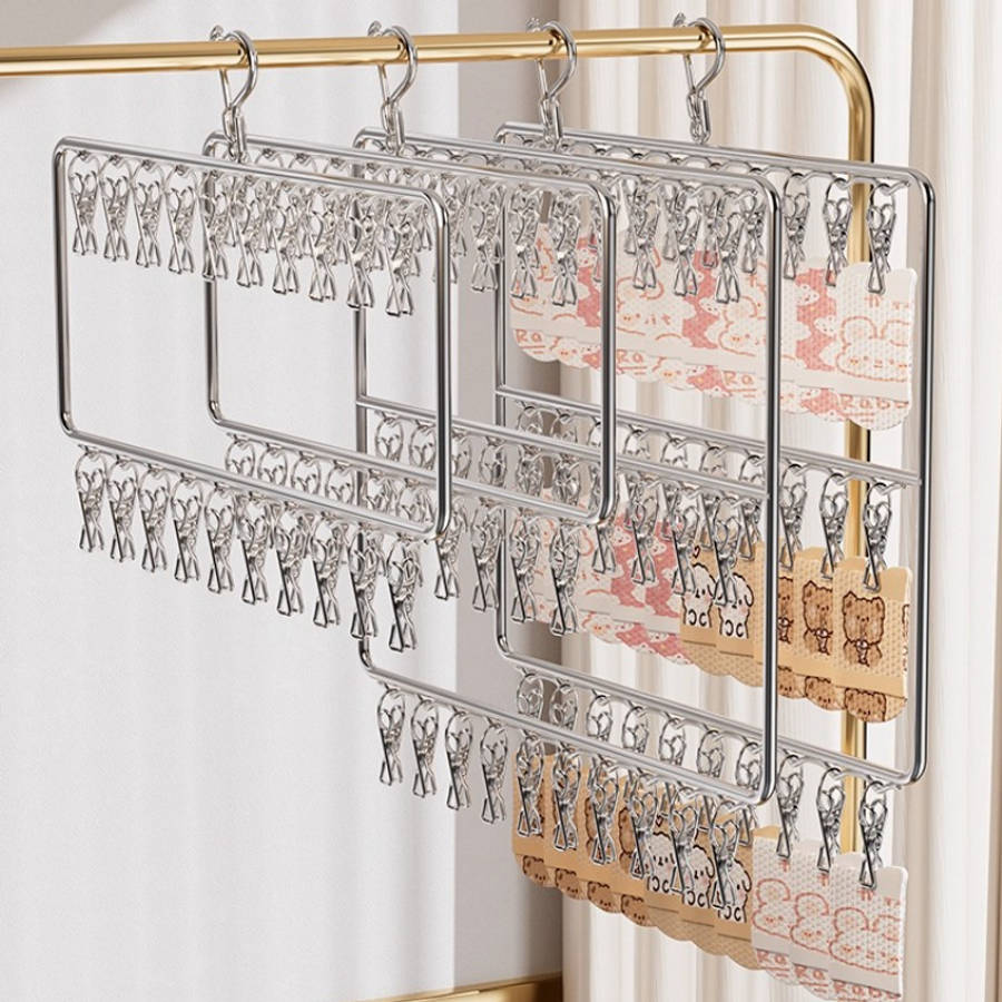 Clothes Rack 20 Clips Quantity 3 Pc