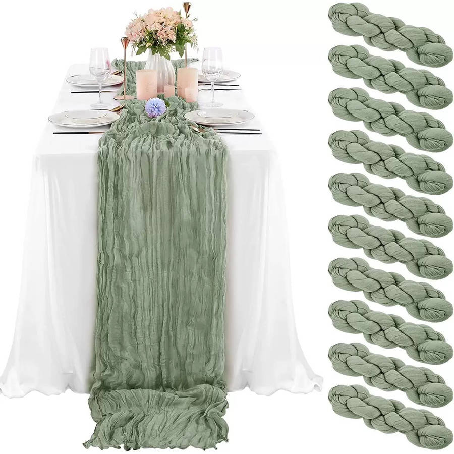 Wedding Supplies Style Sage Green Capacity 4 Tablecloths