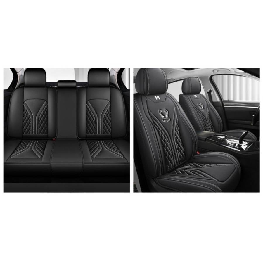Car Seat Cushion 5Pcs Mystery Black